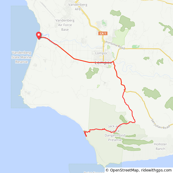 Cycling Jalama Beach Route