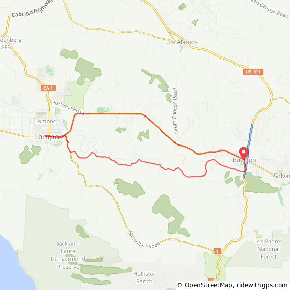 Cycling Santa Rosa Road Route