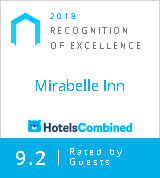 2019 Recognition of Excellence Mirabelle Inn HotelsCombined 9.2 Rated